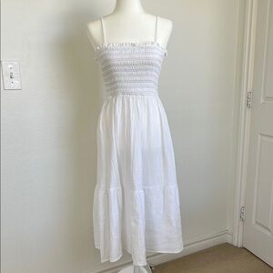 Millibon White Midi Dress